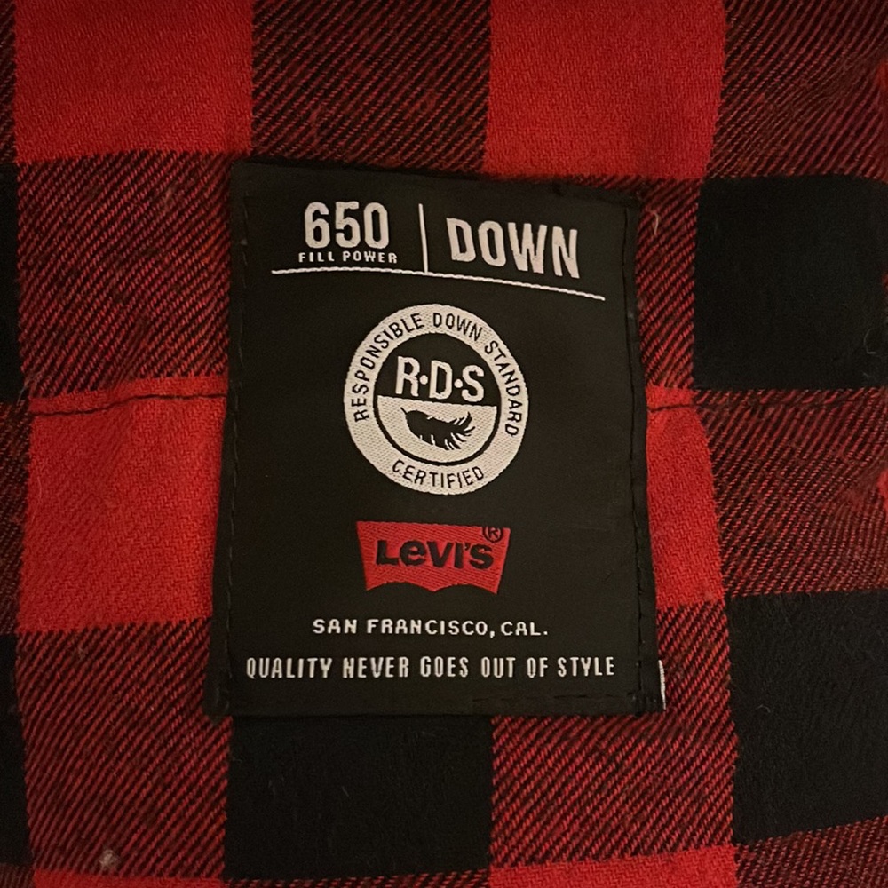 Levi’s Down-Filled Zip Up Jean Jacket - image 4